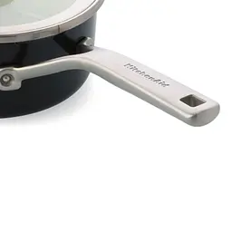 Ківш з кришкою KitchenAid Steel Core, 20 см, 2,4 л, чорний - мініатюра 3