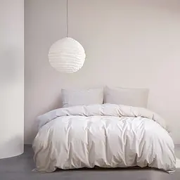 Постільна білизна Lotus Home Washed cotton - Kansas бежевий євро - мініатюра 2