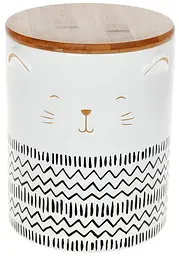 Банка "The Cat" для сипучих продуктів 1200мл, кераміка Bona Ø12,5х15,7 см kuh0008063