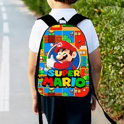 Рюкзак дитячий Маріо "Super Mario" 34х27см, міський ранець для хлопчика з принтом (00354)