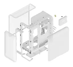 Корпус Hyte X50 Air без БЖ Snow White (CS-HYTE-X50A-WW) Без БП - мініатюра 6