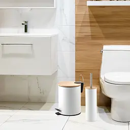 Комплект для ванної кімнати WC FABRIKA BAMBOO відро + йоржик для унітаза - мініатюра 2