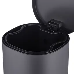 Відро для сміття з плавним закриттям овальне Mixxus Premium Olivary-TC0105 5 л graphite MI7063, Графит - мініатюра 8
