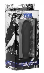 Вібропробка Tom of Finland Silicone Vibrating Anal Plug, 15,2х3,8 см, чорний - мініатюра 4
