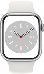 Смарт-годинник Apple Watch Series 8 45mm Silver Aluminum Case with White Sport Band [MP6N3UL/A] [72509] - мініатюра 2