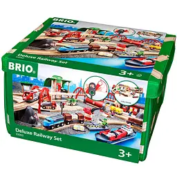 Дитяча залізниця Brio Deluxe 87 деталей (33052)