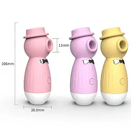 Кліторальний вакуумний вібратор в капелюшку Wo-sex Lilo USB - Фіолетовий - мініатюра 3