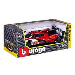 Автомодель Bburago Porsche 963 1:24 біло-червона (18-28022) - мініатюра 10