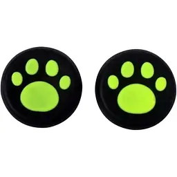 Накладки на стіки Thumb Grips 2-pack для PS4-PS5-Xbox FootPrint Green [47554]