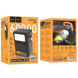 Портативний ЗП Power Bank Hoco J110A Powerful PD65W 60000 mAh Black - мініатюра 6