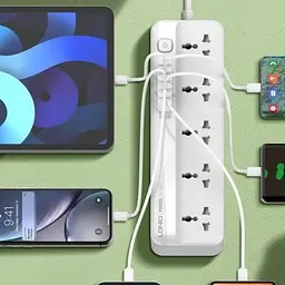 Мережевий фільтр живлення LDNIO (SC5614) 5роз. 3USB 2м (SC5614) - мініатюра 7