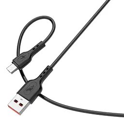 Кабель SkyDolphin S66V USB - micro USB (M/M), 1 м, Чорний (SDUSB-000652) - мініатюра 2