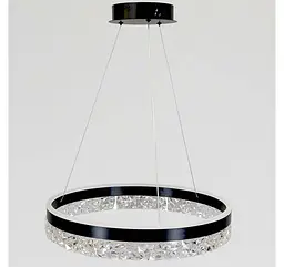 Світлодіодна люстра підвісна Artlight MD230327BK з чорним кільцем, 53W - мініатюра 2