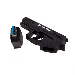 USB флеш накопичувач ColorWay Pistol 64 GB 3.0 Black (CW-USBPL64) - мініатюра 4
