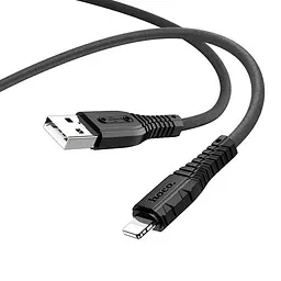Кабель Hoco X67 Pisces Cable USB to Lightning 2,4A 1m Black