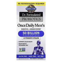 Пробіотики та пребіотики Once Daily Men's 50 Billion 30 Capsules Garden of Life vit0005076