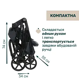 Коляска 2 в 1 Chicco Seety темно-сіра (87097.53.01) - мініатюра 11