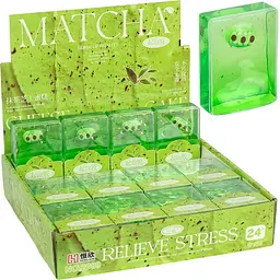 Слайм-антистрес в кубику Matcha салатовий 2009-1 - мініатюра 2
