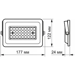 Прожектор Videx LED F2e 30W 5000K (VL-F2e-305W) - мініатюра 4