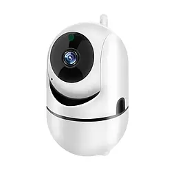 Розумна IP Wifi камера FullHD, з автотрекінгом і датчиком руху, нічним баченням, оберт 360°+ радіоняня, Біла (3853447068)