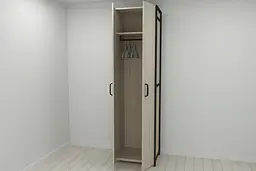 Шафа Гардероб Уні секція 6 серії Конект Ferrum-decor 220x60x50см Чорний метал ДСП Дуб Сонома 16 мм (FRD-104573)