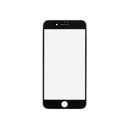 Скло корпусу з рамкою для Apple iPhone 8 Plus чорний