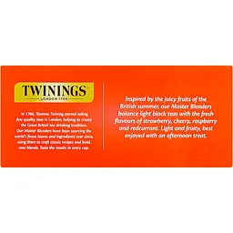 Чай Twinings чорний  4 червоні фрукти  в пакетиках 50 г (25 шт. х 2 г) - мініатюра 3