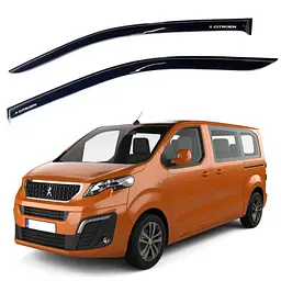 Дефлектори вікон вітровики Peugeot Traveller 2017- Скотч 3M Voron Glass - мініатюра 4