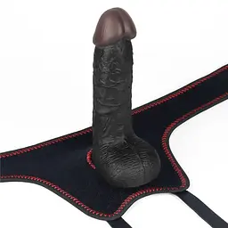 Страпон Ingen Easy Strap-On Set 7", 18 см (чорний) - мініатюра 5