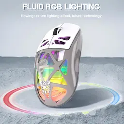 Комп'ютерна мишка Onikuma бездротова ігрова з RGB підсвіткою Bluetooth + 2.4GHz акумуляторна USB адаптер для ПК ноутбука - мініатюра 3