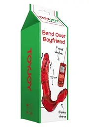 Безремневий страпон з вібрацією Toy Joy Bend Over Boyfriend, 20 см - мініатюра 2