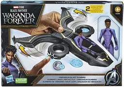 Ігровий набір Чорна Пантера з літаком Hasbro Marvel Black Panther Wakanda Forever and Vibranium Blast Sunbird фігурка 15 см (SKU-237) - мініатюра 6