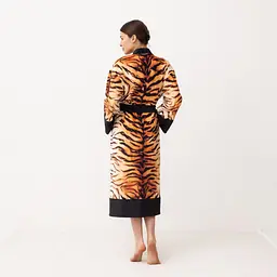 Кімоно жіноче з плюшевого велюру Kimono Soul of the tiger 18394 3XL - мініатюра 5