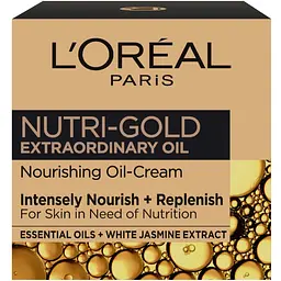 Екстраординарна олія-в-кремі для обличчя L'Oreal Paris Розкіш Живлення для шкіри, з ефірними оліями та білим жасмином, 50 мл - мініатюра 2