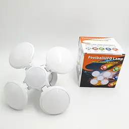 лампочка-люстра світлодіодна розкладна LED-лампа 40 Вт 220 В E27 Football UFO Lamp біла - мініатюра 10