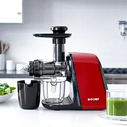 Соковитискач BioChef Axis Compact Cold Press Juicer червоний - мініатюра 10