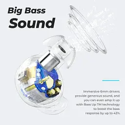 Бездротові навушники Tribit FlyBuds 3 TWS із зарядним кейсом на 2600 mAh чорні - мініатюра 7
