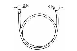 Шланг для душу 200 см Kludi Logog Flex 6105705-00 - мініатюра 2