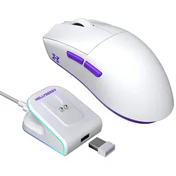 Мишка Hator Hellyberry HM47 Wireless White/Violet (HM47_white_violet) - мініатюра 2