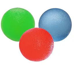 Набір силіконових еспандерів-м'яч (тренажер для кисті) PowerPlay PP-4339 Grip Ball Set (набір 3 шт) (PP_4339) - мініатюра 1