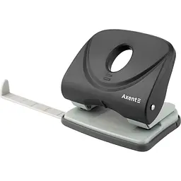 Діркопробивач для паперу Axent Welle-2 з пластиковим верхом 30 аркушів чорний (3830-01-A) - мініатюра 2