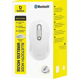 Миша Baseus F02 Ergonomic Bluetooth Mode White (B0203202) [161902] - мініатюра 6
