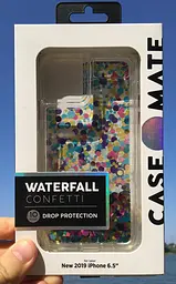 Чохол протиударний з плаваючими блискітками Case-Mate Waterfall CM039420 для iPhone 11 Pro Max/XS Max (6.5") Confetti - мініатюра 3