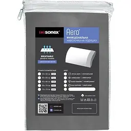 Наволочка Sonex Aero на подушку з пам`яттю Carbon Grey 33х50 см (SO102236) - мініатюра 2