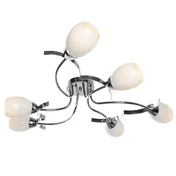 Люстра стельова Brille класична E14 40W CH (LK-260C/6)