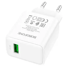 МЗП Borofone BA66A QC3.0 (1USB-A) White - мініатюра 3