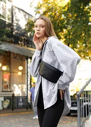 Поясна сумка бананка Sambag Tirso MSO чорний 31 х 12 х 5 см (80119001) - мініатюра 5