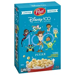 Сухий сніданок Disney100 Confetti Cake Breakfast Cereal with Confetti Sprinkles 453g - мініатюра 2