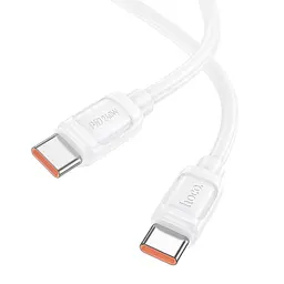 Дата кабель Hoco X115 Surpass Type-C to Type-C 240W (1m) White - мініатюра 4