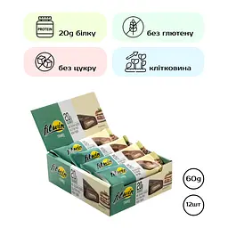 Протеїнові батончики FitWin Tiramisu 720 г (12 шт. x 60 г) - мініатюра 2